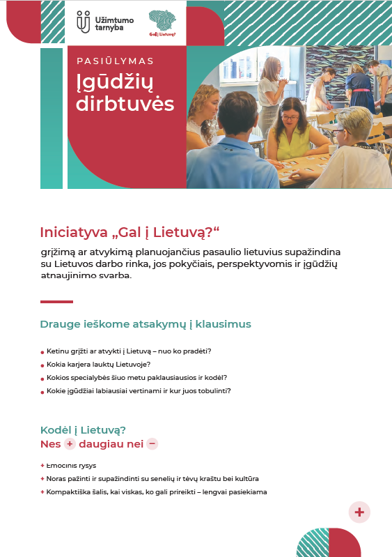 Iniciatyva „Gal į Lietuvą?“ kviečia bendradarbiauti